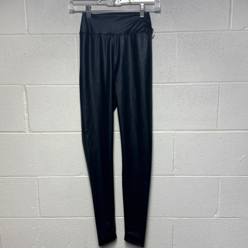 Aerie Offline Dark Blue Faux Leather Leggings